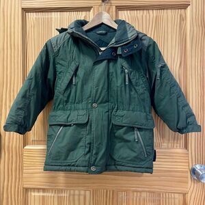 Below Zero by S Rothschild Forest Green Puffer Jacket With Hood, Lots of Pockets